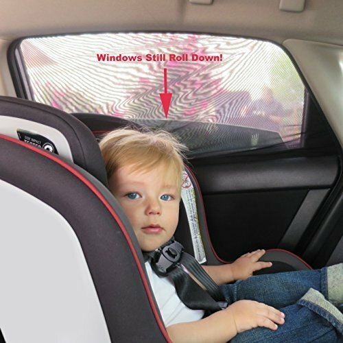 Auto zonneschermen - zonwering achterportieren  past altijd 100% dekkend