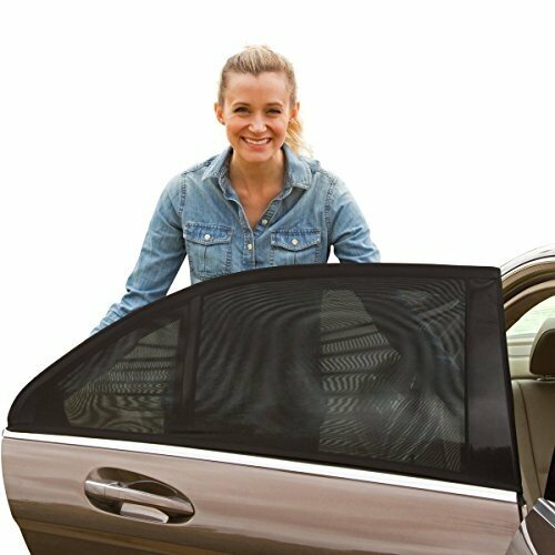 Auto zonneschermen - zonwering achterportieren  past altijd 100% dekkend