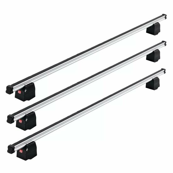 Dakdragers Renault Master M/H2-H3 07/1997 t/m 01/2010 set van 3 aluminium