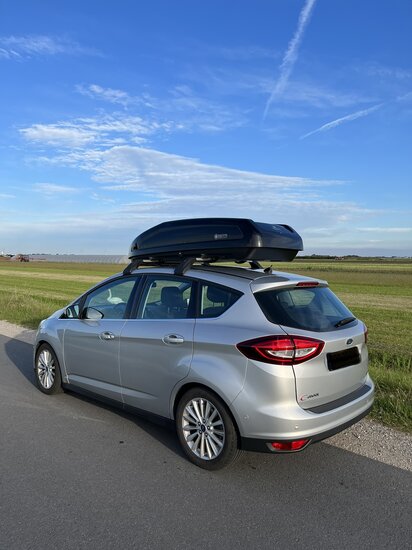 Dakkoffer Modula Evo 550 liter Hoogglans zwart