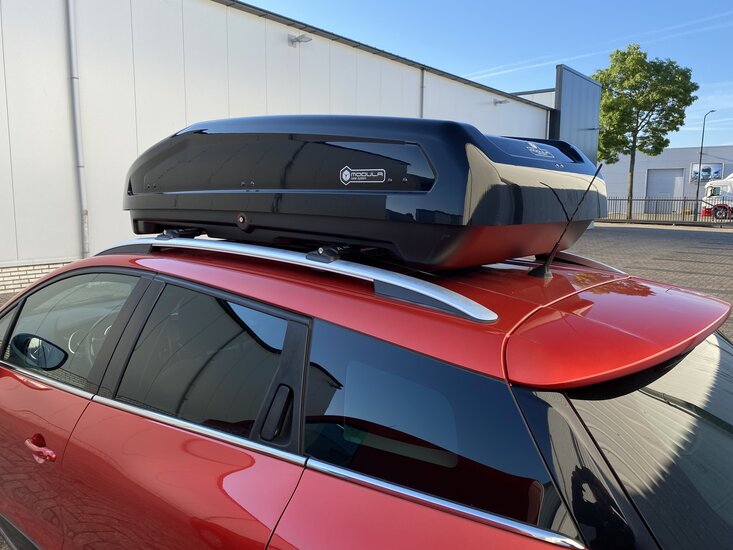 Dakkoffer Modula Evo 470 liter Hoogglans zwart
