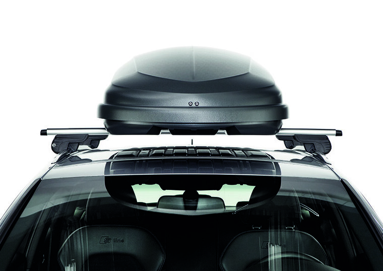 Dakkoffer Hapro Traxer 6.6 Antraciet + dakdragers Citroen C4 Aircross 2012 t/m 2017 voor gesloten dakrail