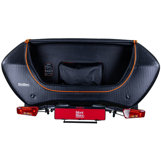 Mont Blanc Senja trekhaakkoffer 300 liter + Mont Blanc Sarek fietsendrager