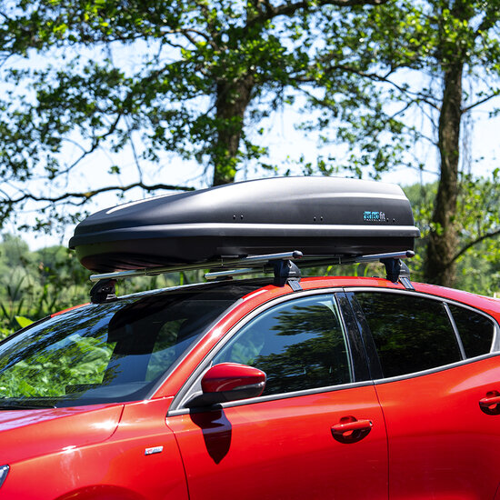 Dakkoffer PerfectFit 440 Liter + Dakdragers Fiat 500X 5 deurs hatchback vanaf 2014