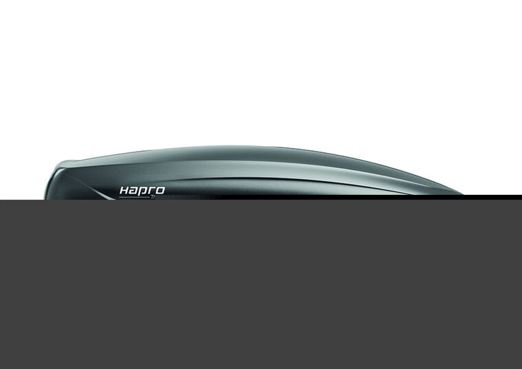 Dakkoffer Hapro Traxer 6.6 Antraciet + dakdragers Kia Soul (PM) vanaf 2014 voor gesloten dakrail