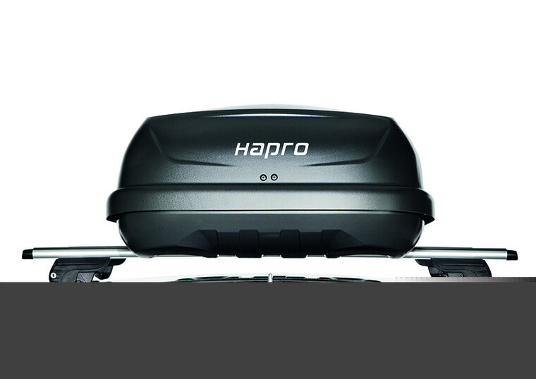 Dakkoffer Hapro Traxer 6.6 Antraciet + dakdragers Volkswagen Tiguan 2007 t/m 2016 voor gesloten dakrail