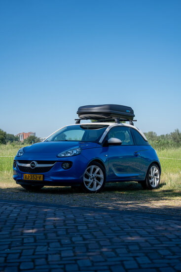 Dakkoffer PerfectFit 400 Liter + dakdragers PerfectFit Mazda 626 Stationwagon 1998 t/m 2002