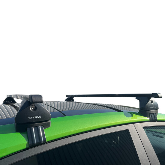 Modula dakkoffer Ciao 430 liter + Nordrive dakdragers Jaguar E-Pace 08/2017 t/m 10/2024