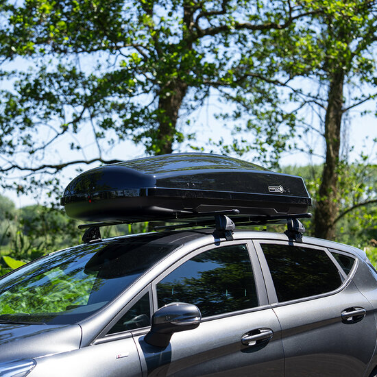 Modula dakkoffer Ciao 430 liter + Nordrive dakdragers Audi Q2 vanaf 11/2016