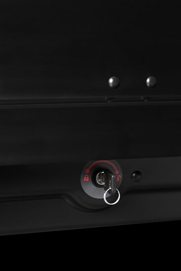 Modula dakkoffer Evo 470 liter - Hoogglans zwart - Voordelige keuze ANWB