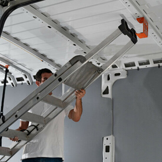Nordrive ladderhouder binnenkant bus
