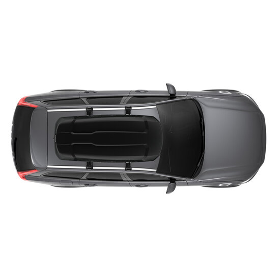 Dakkoffer Thule Force L 450 liter + dakdragers Volvo XC40 vanaf 2018 voor gesloten dakrail