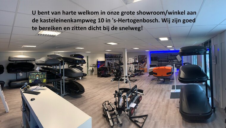 Farad dakkoffer Koral N20 480 liter - Mat zwart + PerfectFit dakdragers Xpeng G9 vanaf 2022