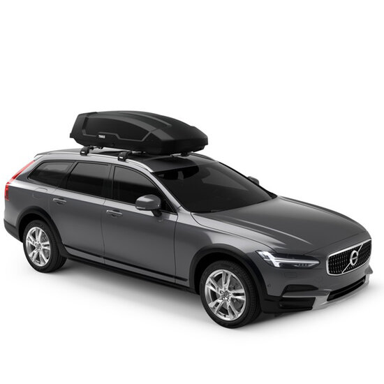 Dakkoffer Thule Force L 450 liter + dakdragers Nissan Qashqai (J12) vanaf 2021 voor gesloten dakrail