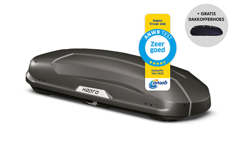 Hapro dakkoffer Trivor 440 liter - Supermatt antraciet