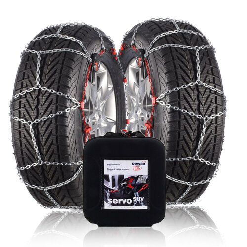 Pewag Servo SUV sneeuwkettingen 13mm Tesla Model Y vanaf 2020 voor bandenmaat  255/45R19