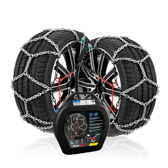 Snowdrive sneeuwkettingen 16mm Volkswagen Touareg 2010 t/m 2018 voor bandenmaat 255/55R18