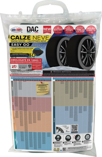 DAC sneeuwsokken Volkswagen Amarok 2010 t/m 2022 voor bandenmaat 255/60R18