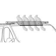 Spoiler voor Aluminium dakdragers Nordrive 110 cm