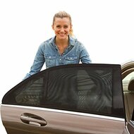 Auto zonneschermen - zonwering achterportieren  past altijd 100% dekkend