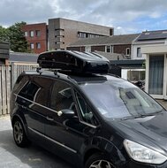 Dakkoffer Modula Evo 470 liter Hoogglans zwart