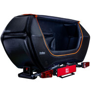 Mont Blanc Senja trekhaakkoffer 300 liter + Mont Blanc Sarek fietsendrager