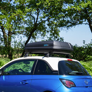 Dakkoffer PerfectFit 400 Liter + dakdragers PerfectFit Peugeot 308 SW Stationwagon 2008 t/m 2013
