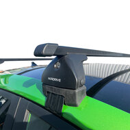 PerfectFit dakkoffer 400 liter + Nordrive dakdragers Seat Ibiza 5 deurs hatchback 09/2015 t/m 05/2017