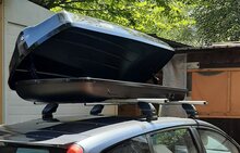 Modula dakkoffer Ciao 430 liter + Nordrive dakdragers Kia Soul MPV 01/2014 t/m 12/2019