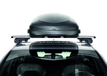 Dakkoffer Hapro Traxer 6.6 Antraciet + dakdragers Ford Edge vanaf 2016 voor gesloten dakrail