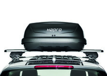 Dakkoffer Hapro Traxer 6.6 Antraciet + dakdragers Ford Edge vanaf 2016 voor gesloten dakrail
