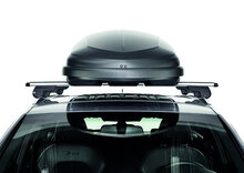 Dakkoffer Hapro Traxer 6.6 Antraciet + dakdragers Lexus NX vanaf 2015 voor gesloten dakrail