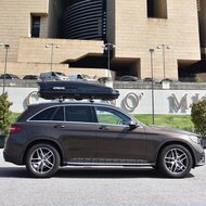 Farad dakkoffer Koral N20 480 liter - Mat zwart + PerfectFit dakdragers Cupra Leon stationwagon vanaf 2020