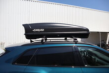 Farad dakkoffer Koral N20 480 liter - Mat zwart + PerfectFit dakdragers Opel Mokka X 2016 t/m 2020