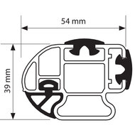 Nordrive dakdragers Opel Movano 08/2010 t/m 12/2021 set van 2 aluminium