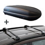 Dakkoffer PerfectFit 400 Liter + Dakdragers Seat Leon ST Wagon (5F) Stationwagon 2012 t/m 2019