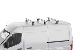 Dakdragers Renault Kangoo II 2007 t/m 2020 set van 3 aluminium Dakdragers Renault Kangoo II 2007 t/m 2020 set van 3 aluminium