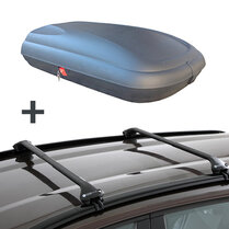 Dakkoffer ArtPlast 320 Liter + Dakdragers Jaguar XF Sport Brake SW (X250) Stationwagon vanaf 2008 Dakkoffer ArtPlast 320 Liter + Dakdragers Jaguar XF Sport Brake SW (X250) Stationwagon vanaf 2008