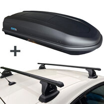 PerfectFit dakkoffer 440 liter + Nordrive dakdragers Saab 9-3 Sport Sedan 07/2005 t/m 06/2012 PerfectFit dakkoffer 440 liter + Nordrive dakdragers Saab 9-3 Sport Sedan 07/2005 t/m 06/2012