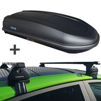 PerfectFit dakkoffer 440 liter + Nordrive dakdragers Renault Espace 05/2015 t/m 07/2020 PerfectFit dakkoffer 440 liter + Nordrive dakdragers Renault Espace 05/2015 t/m 07/2020