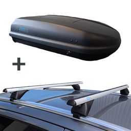 PerfectFit dakkoffer 400 liter + PerfectFit dakdragers BMW iX2 vanaf 2024