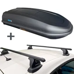PerfectFit dakkoffer 440 liter + Nordrive dakdragers Mazda CX-5 04/2012 t/m 05/2017