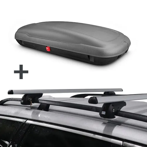 ArtPlast dakkoffer 400 liter + PerfectFit dakdragers Volvo V90 Stationwagon 1997 t/m 1998