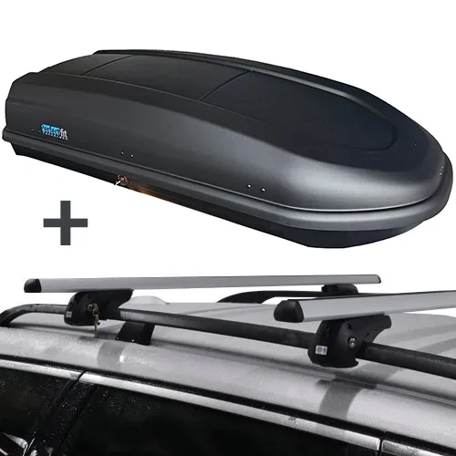 PerfectFit dakkoffer 440 liter + PerfectFit dakdragers Volvo V40 Stationwagon 1996 t/m 2004